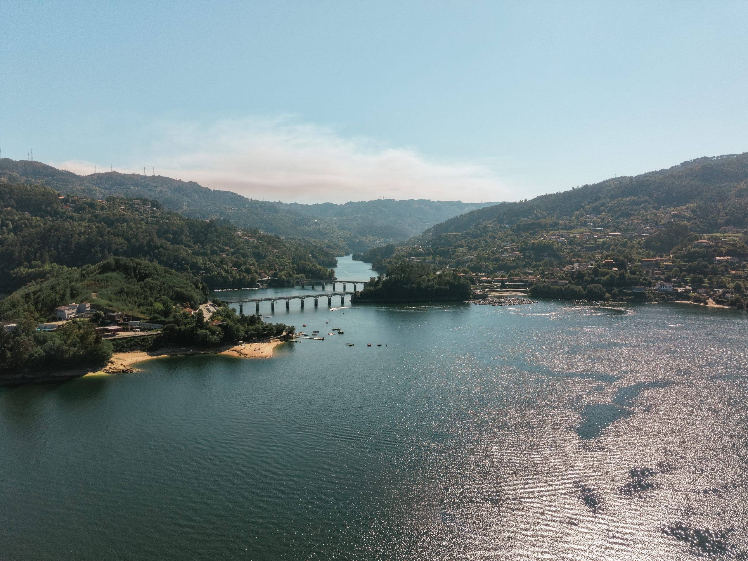 Rio Caldo bridge over the Caniçada reservoir in Gerês